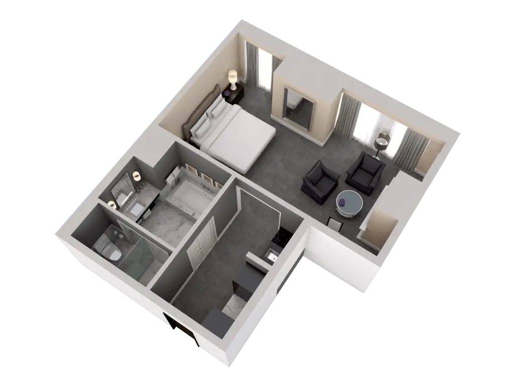 Modern Apartment Floor Plan Layout