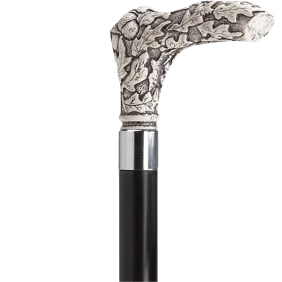 Decorative Walking Cane with Sculpted Handle