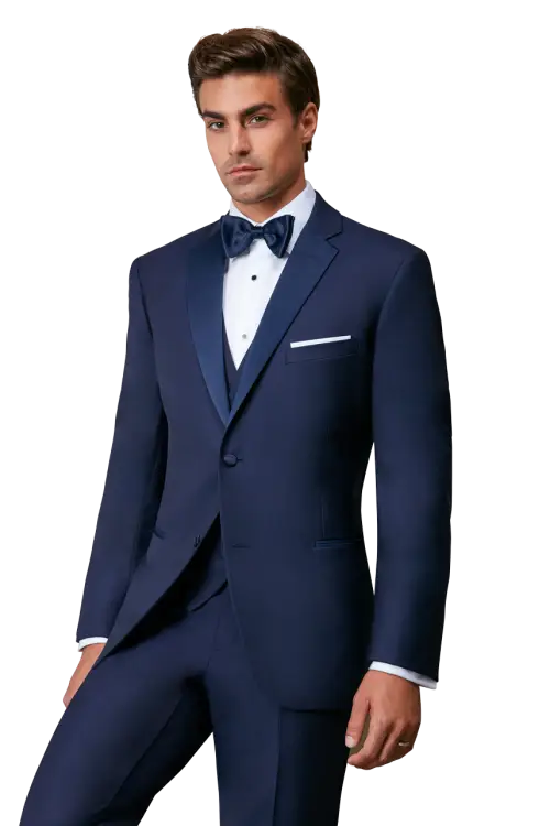 Man in Navy Formal Suit