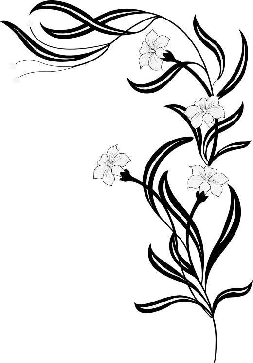 Black Floral Design for Elegant Decor