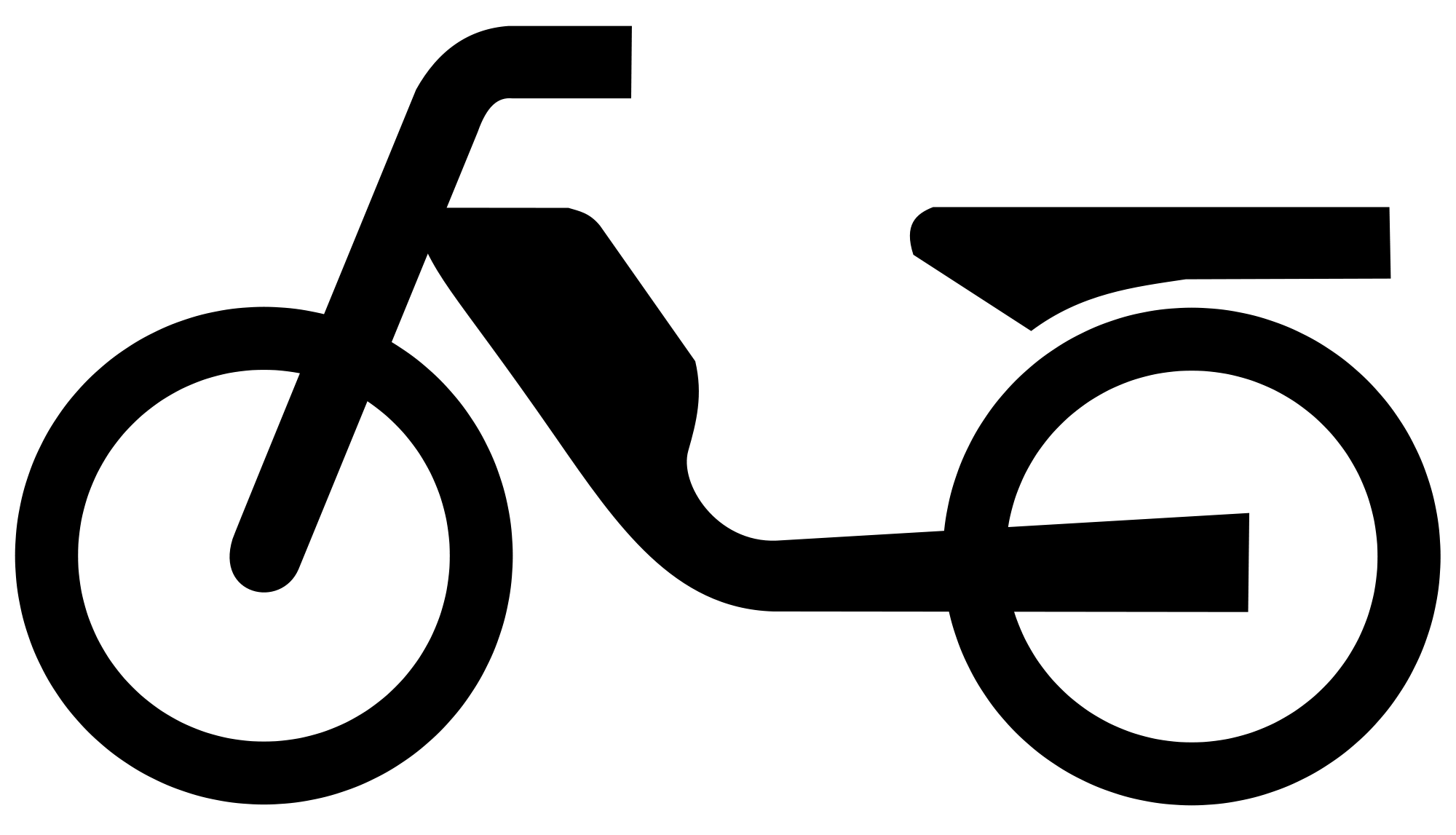 Black Motorbike Silhouette