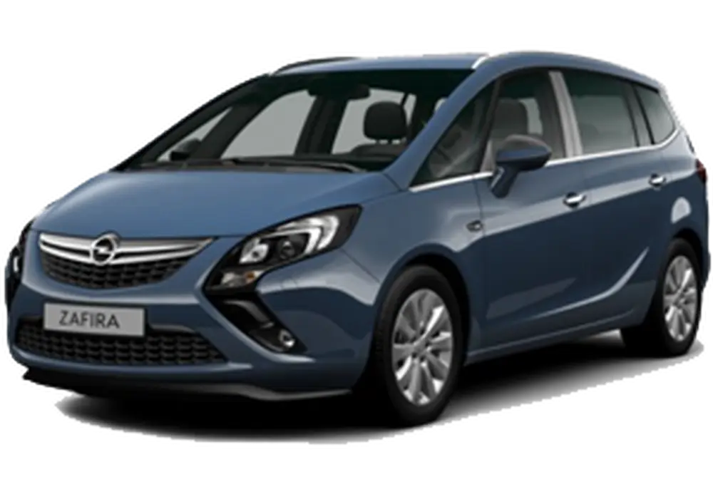 Blue Opel Zafira Car