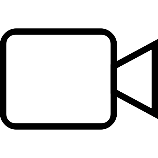 Video Camera Icon for Media Applications
