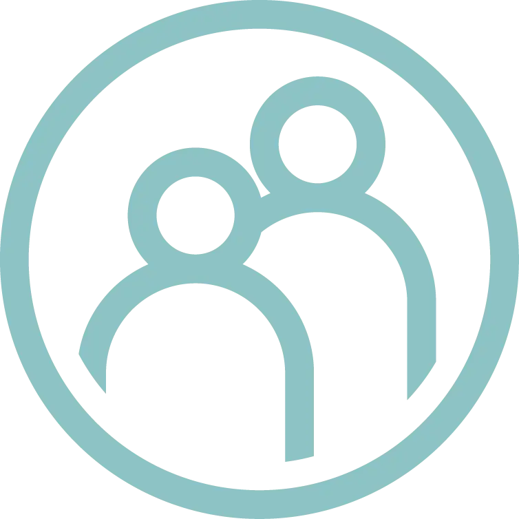 People Icon Representing Community