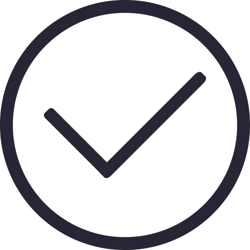 Check Mark within Circle Logo