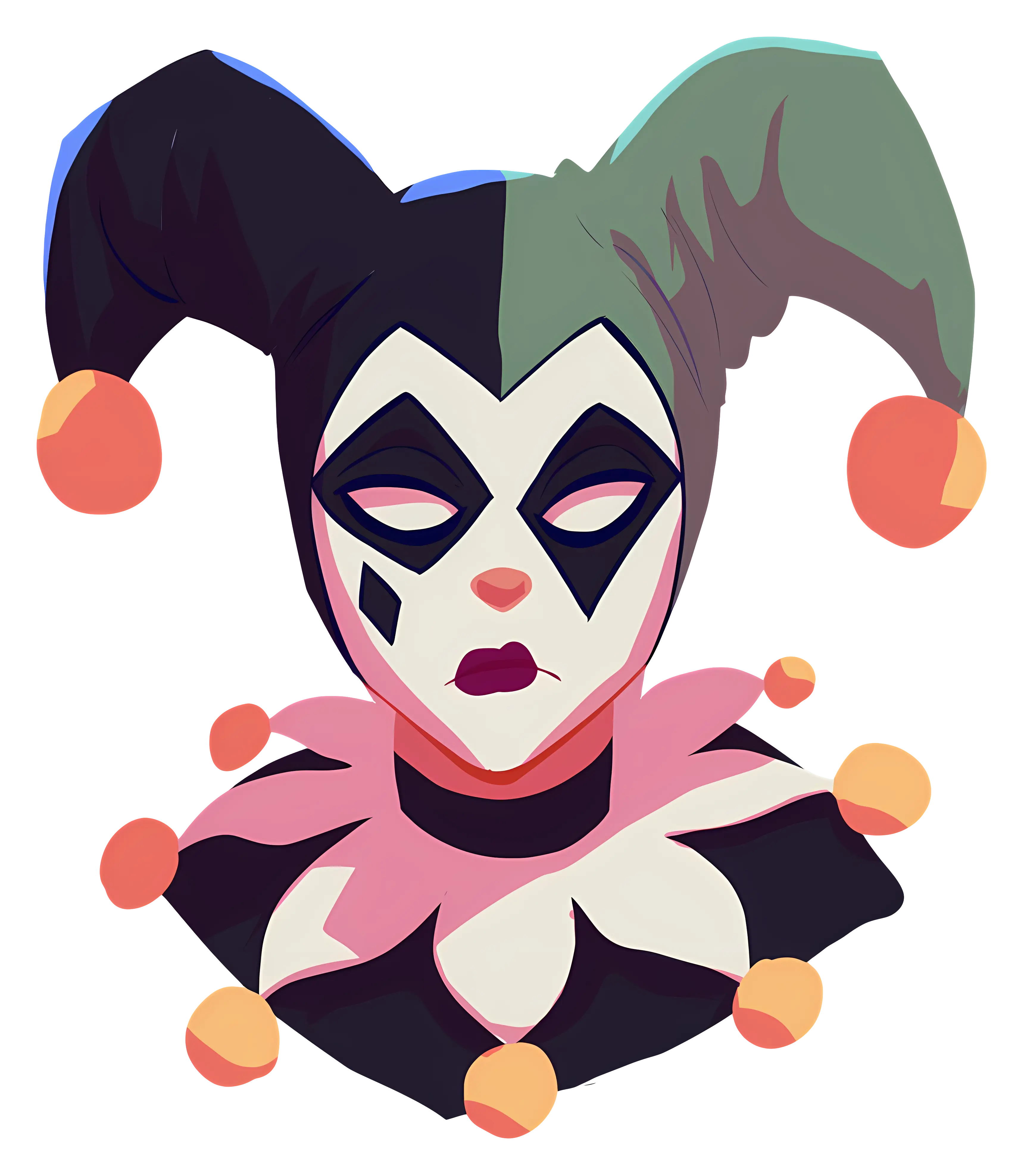Jester with Mask and Costume