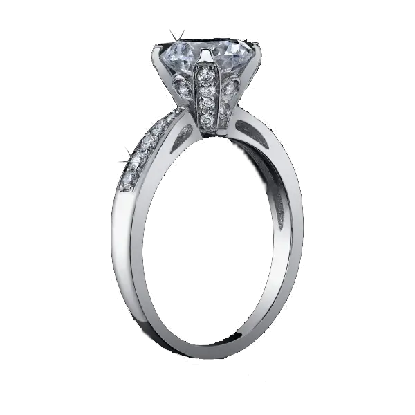 Classic Diamond Engagement Ring in Platinum Setting