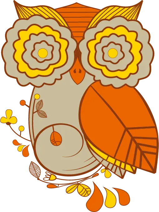 Decorative Patterned Owl