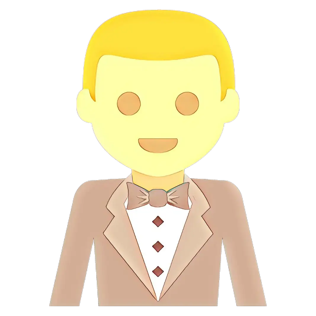 Emoji Man in Suit with Elegant Style