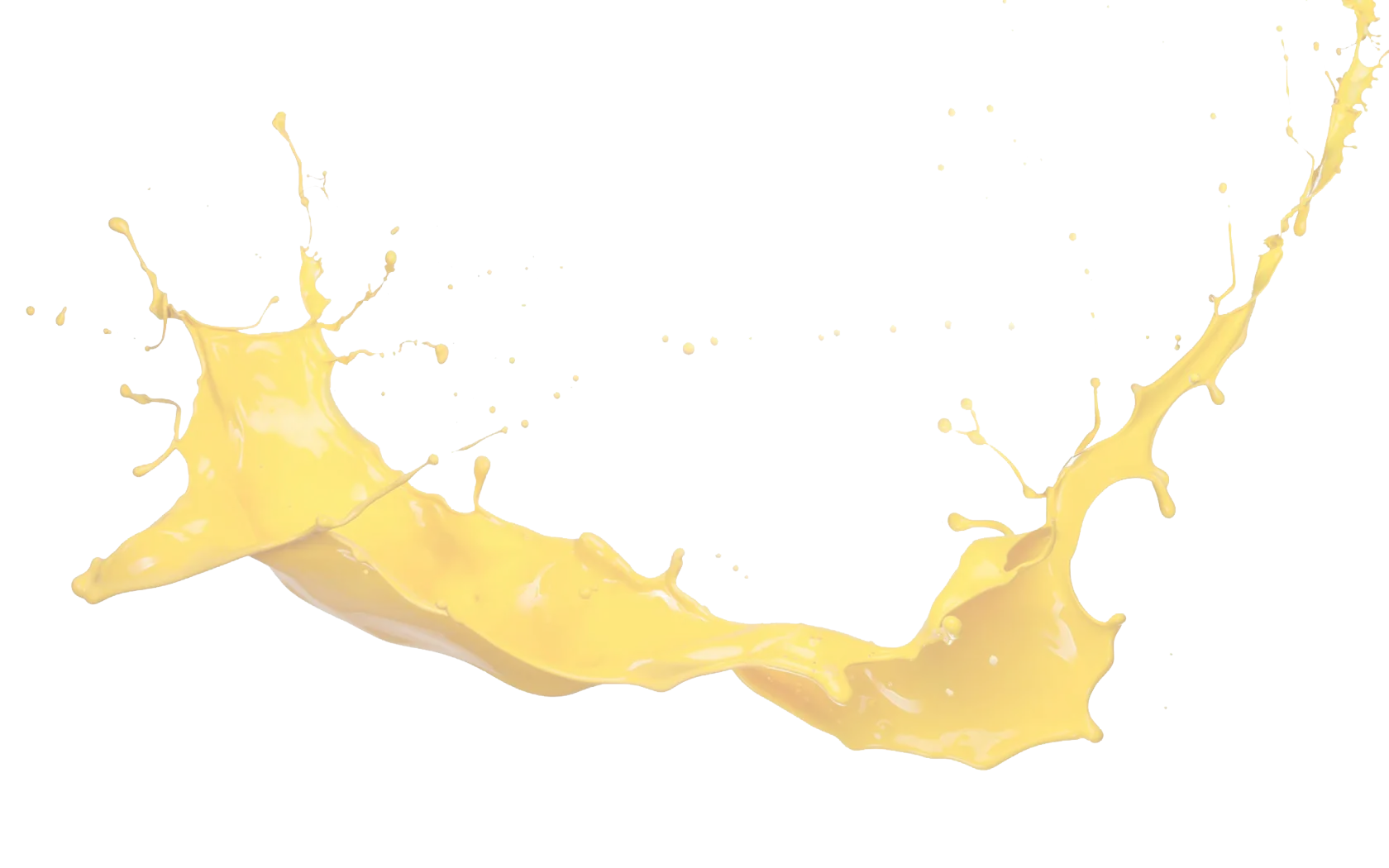 Yellow Liquid Splash Dynamic Illustration