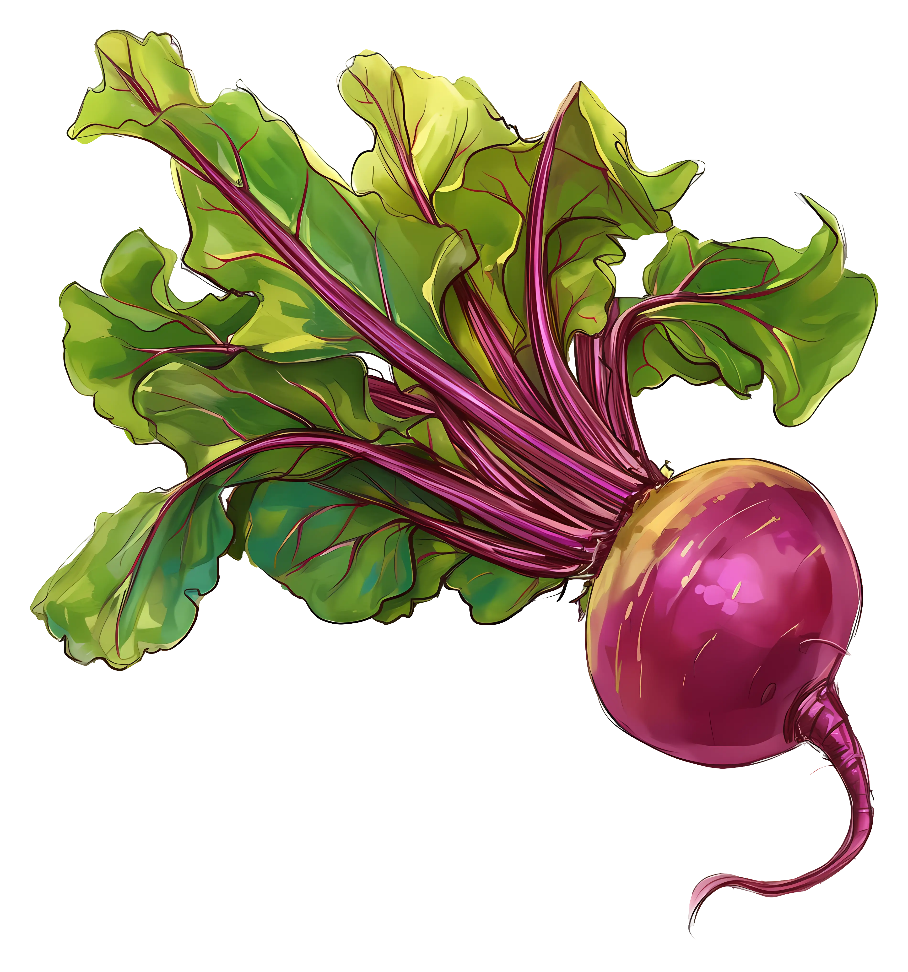 Fresh Beetroot with Leaves