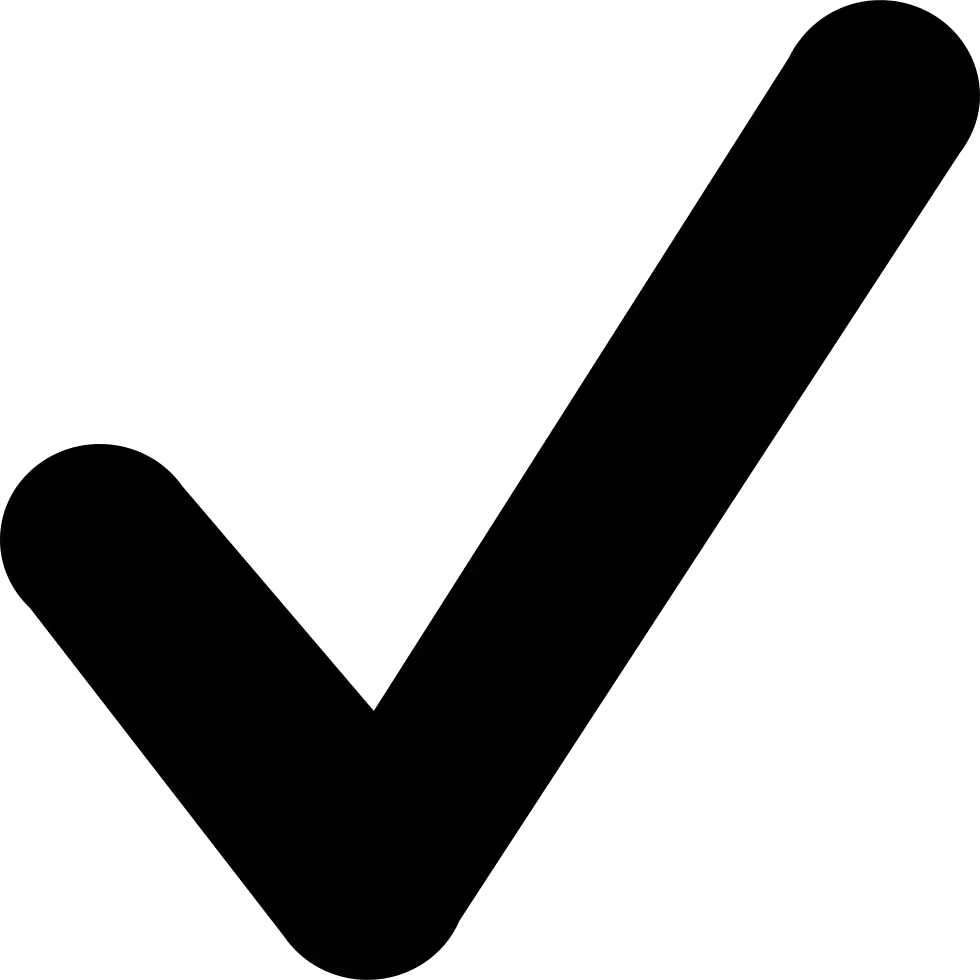 Black Checkmark Icon