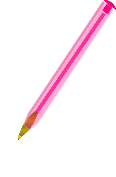 Pink Pencil for Writing and Drawing