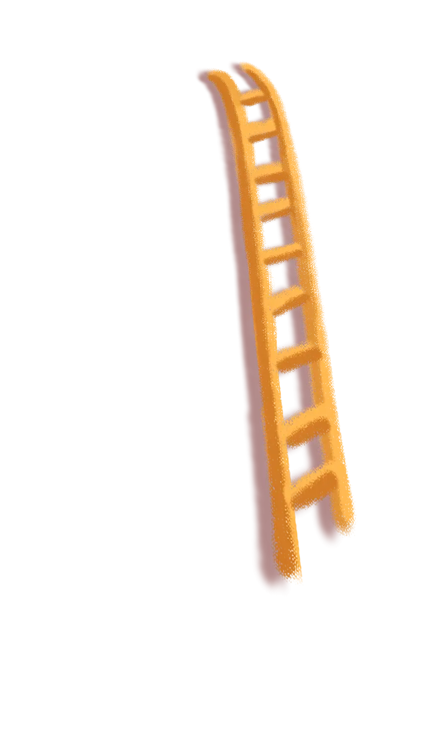 Orange Ladder for Climbing