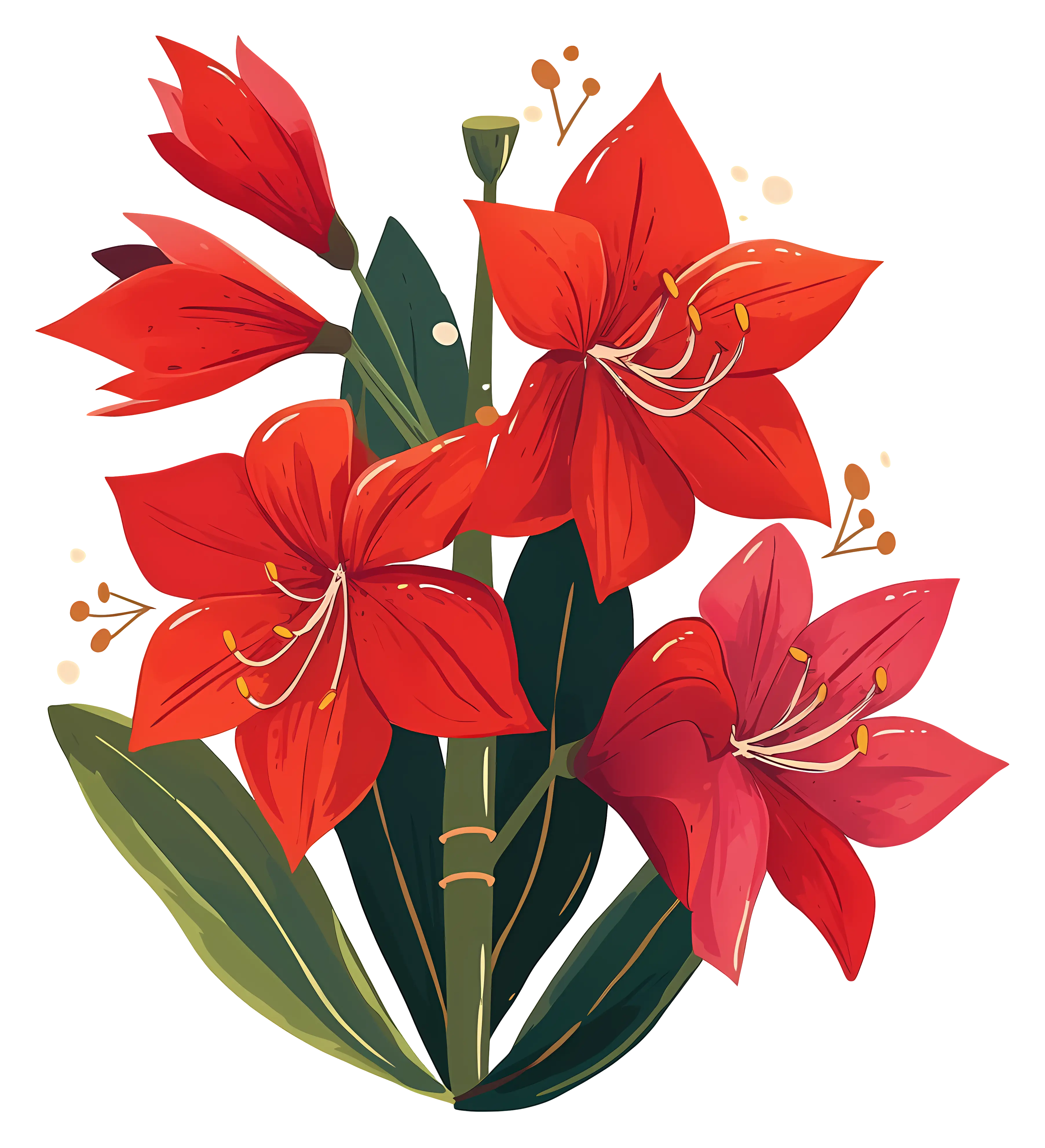 Vibrant Red Flowers