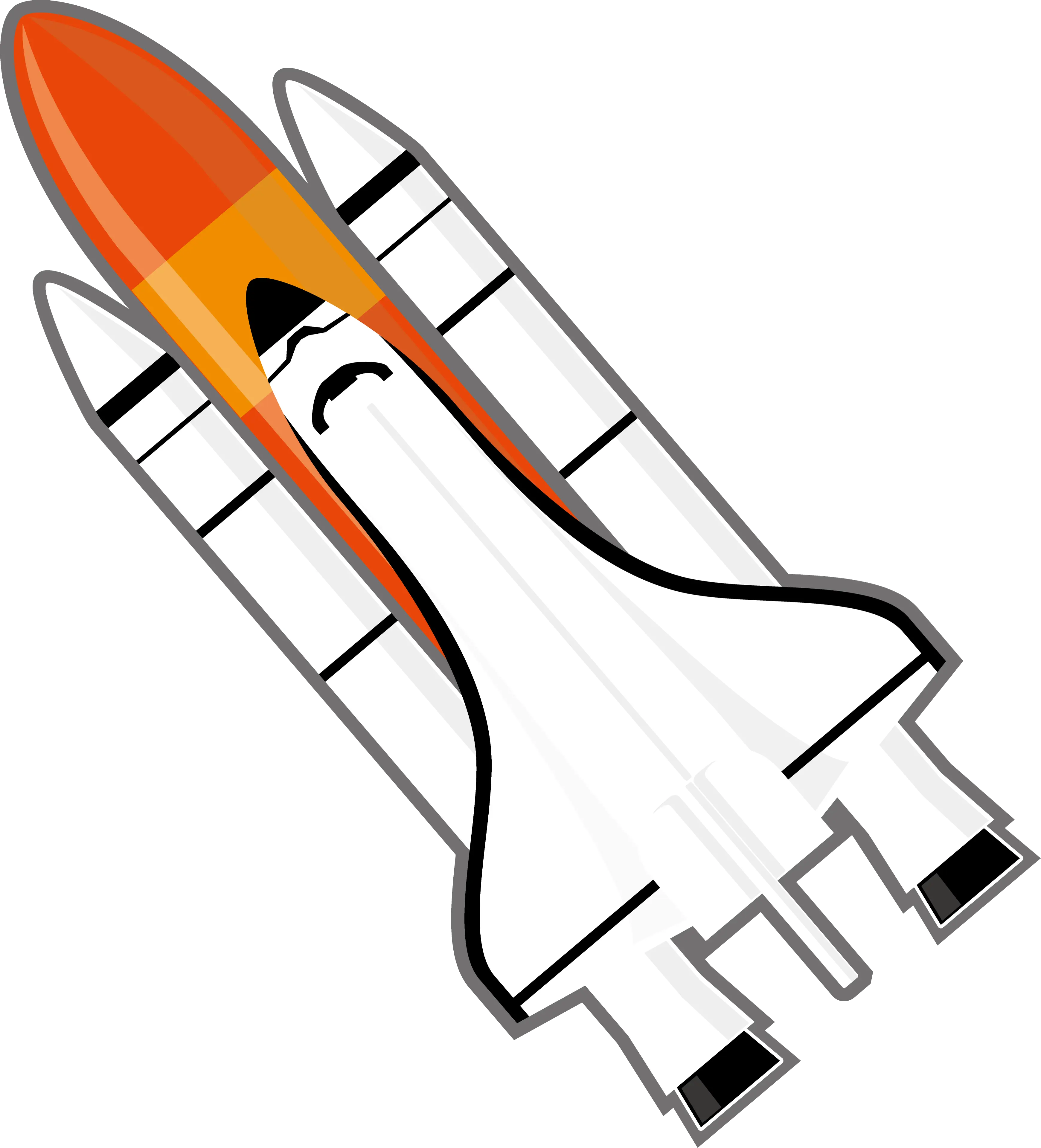 Space Shuttle Launch Illustration