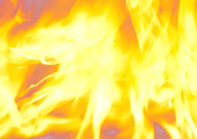 Yellow Vibrant Flames Illustration