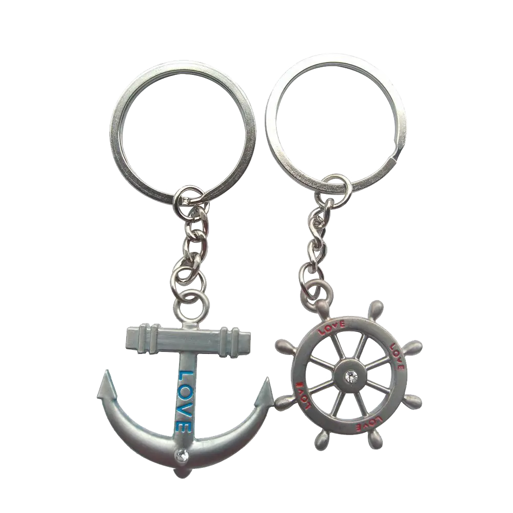 Anchor and Wheel Keychains