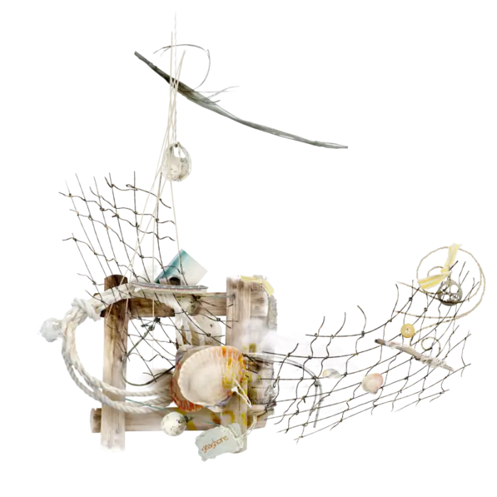 Decorative Fishing Net with Shells