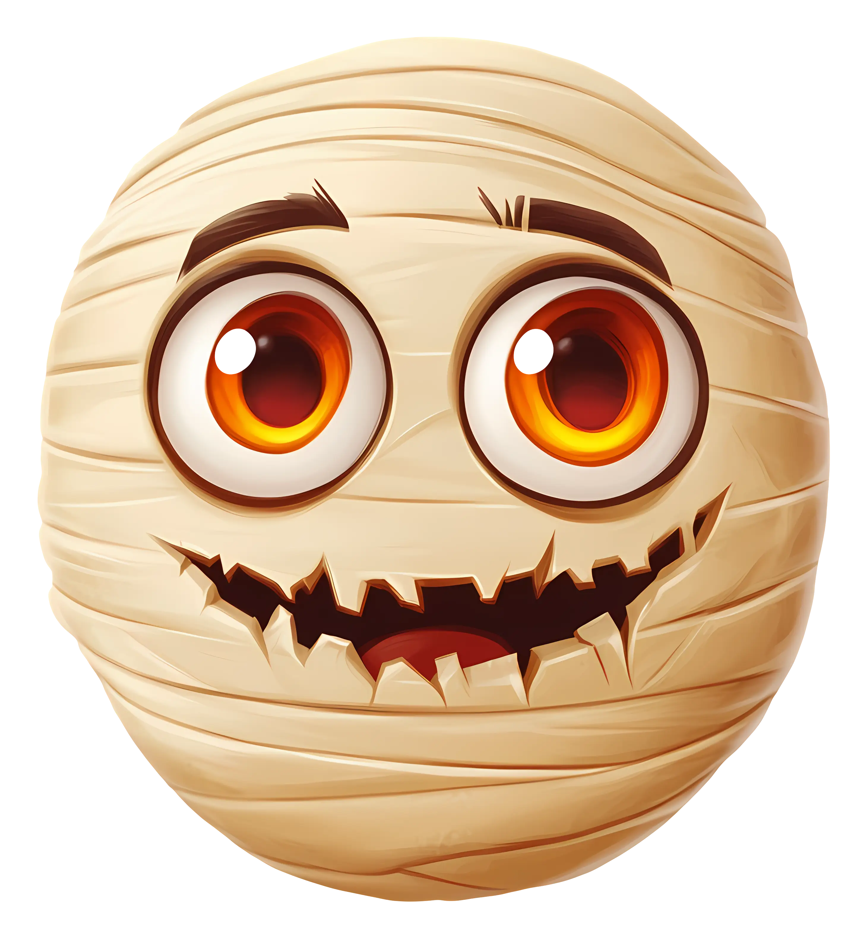 Cute Mummy Emoji with Big Eyes