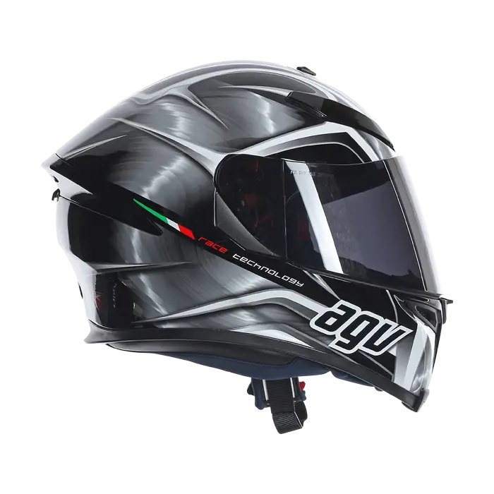 Black Motorcycle Helmet with Modern Design