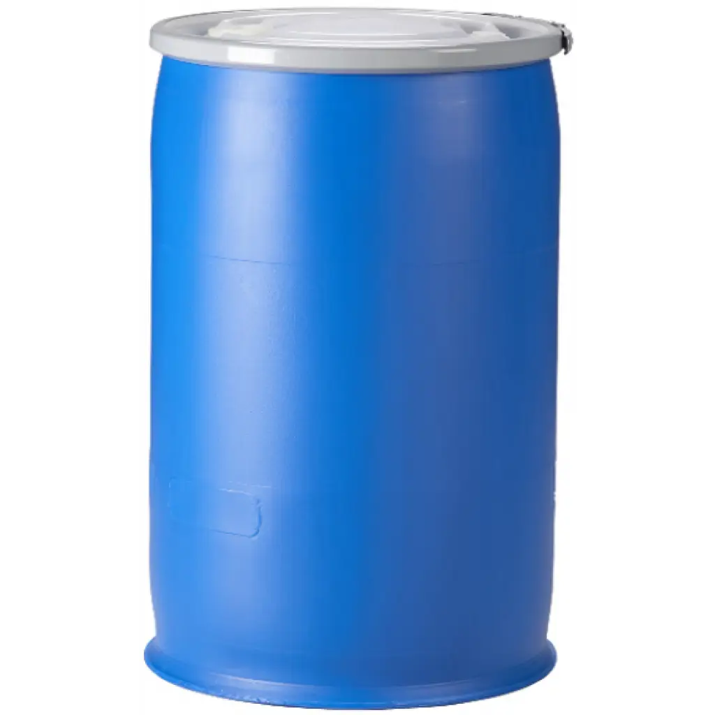 Blue Plastic Barrel
