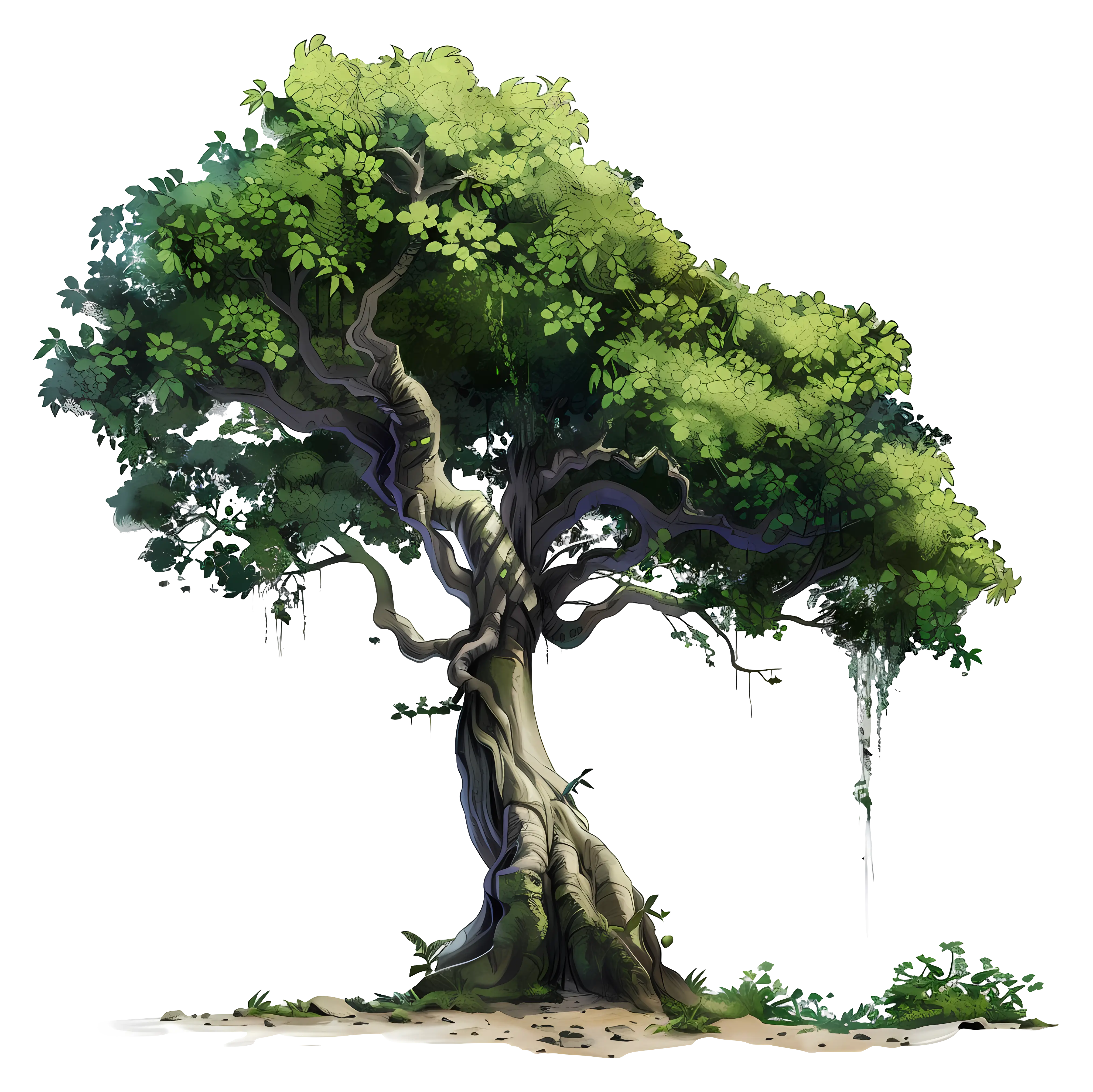 Beautiful Ancient Tree with Lush Foliage