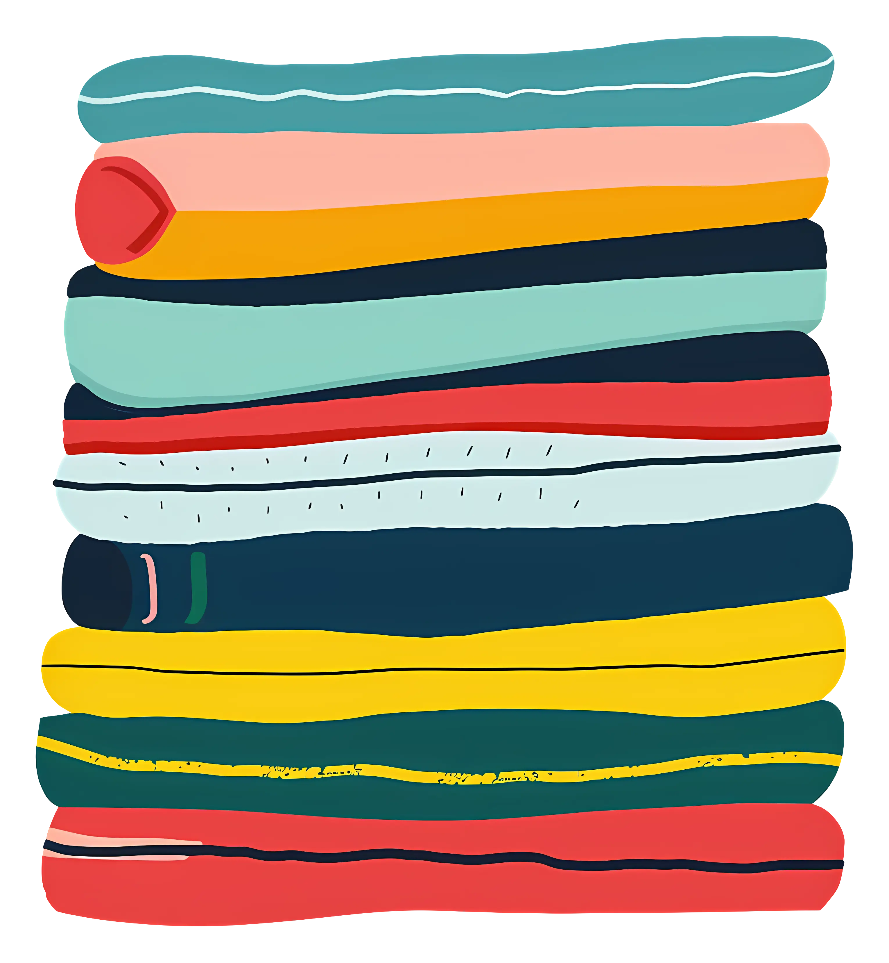 Colorful Stack of Clothes