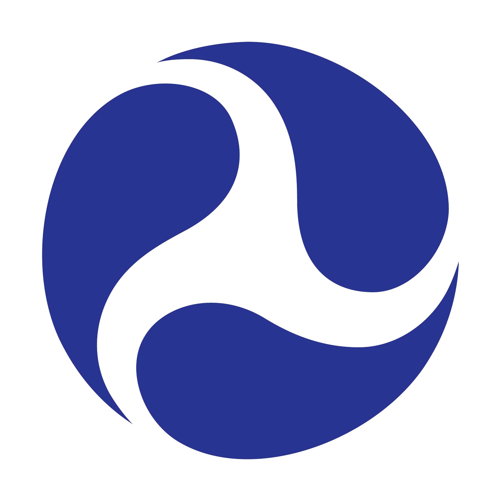 Blue Abstract Symbol Minimalist Logo