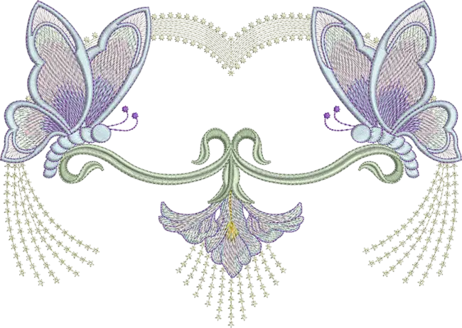 Decorative Butterfly Embroidery