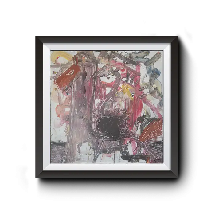 Framed Abstract Modern Painting