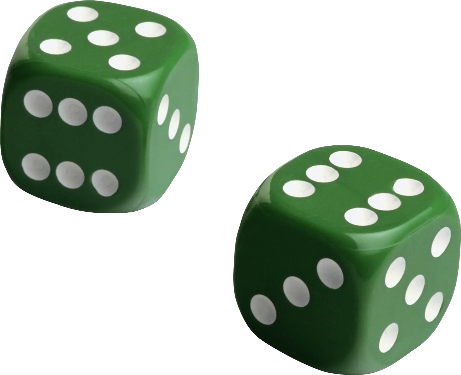 Green Dice for Games and Fun