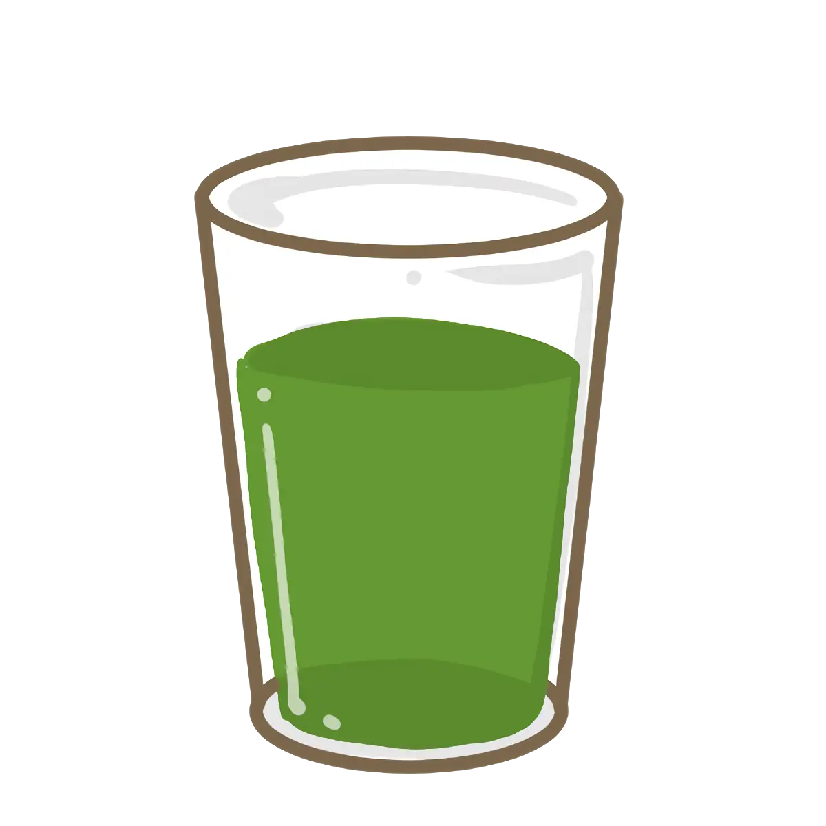 Healthy Green Drink in a Glass