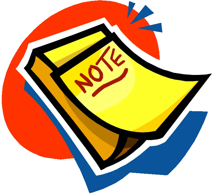 Yellow Sticky Note with Red Lines