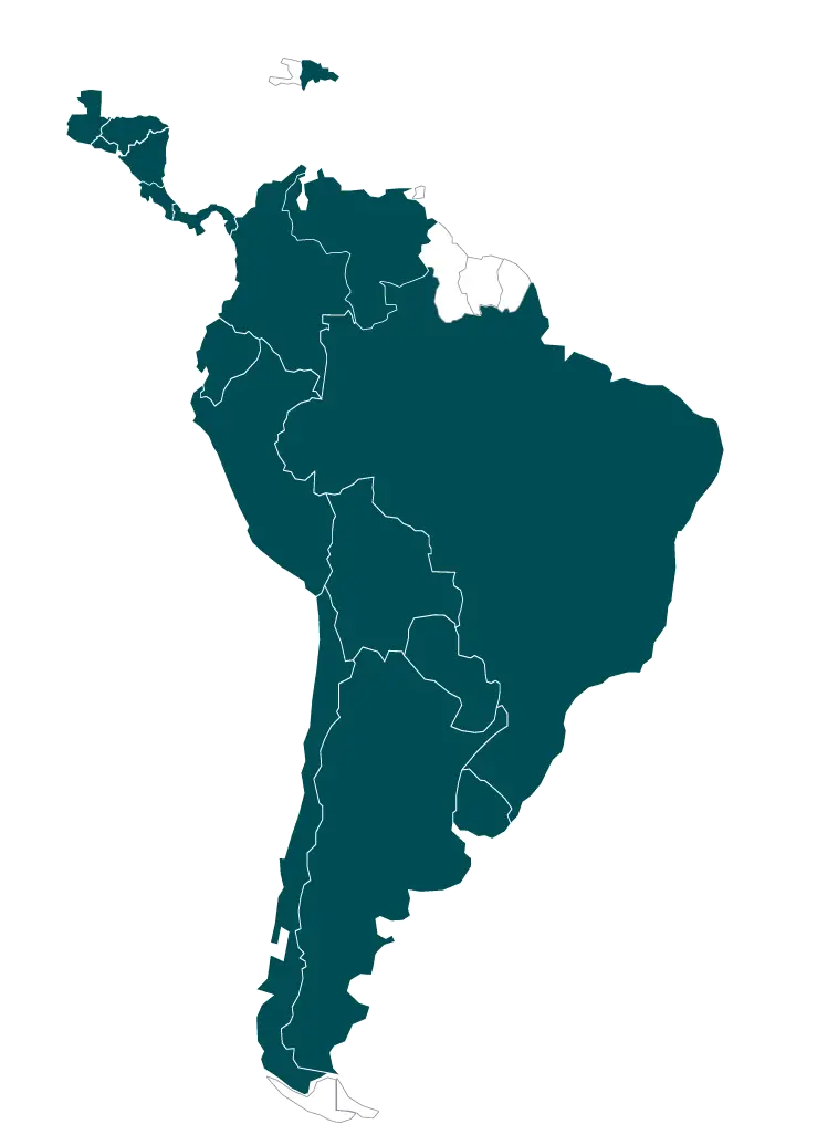 Map of South America Illustration