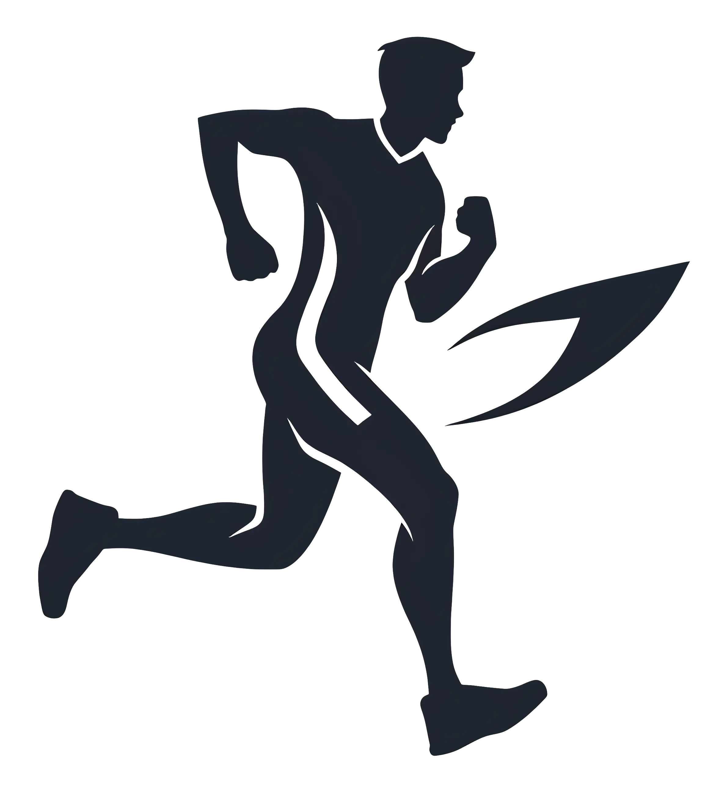 Dynamic Running Silhouette