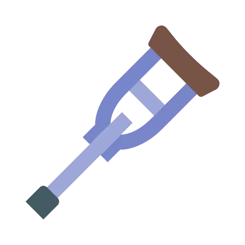 Single Crutch for Walking Assistance