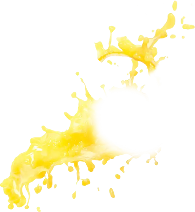 Dynamic Yellow Liquid Splash Effect