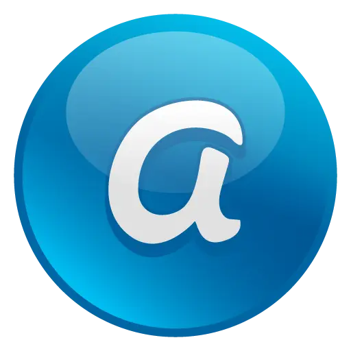 Letter A in Blue Circle Design