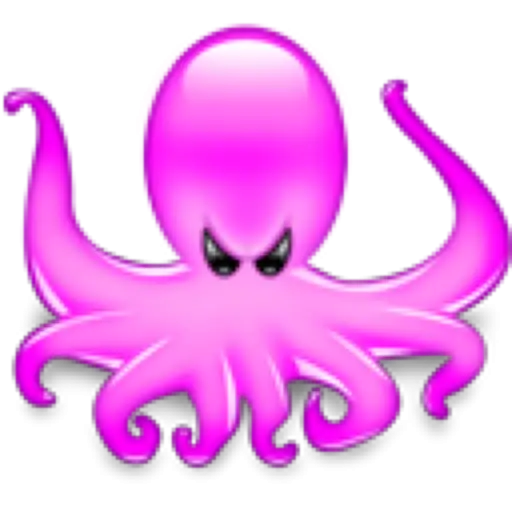 Purple Cartoon Octopus Illustration