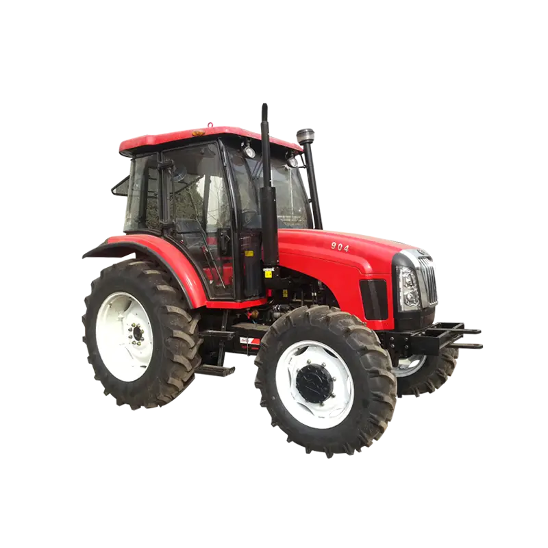 Powerful Red Tractor for Farm Work