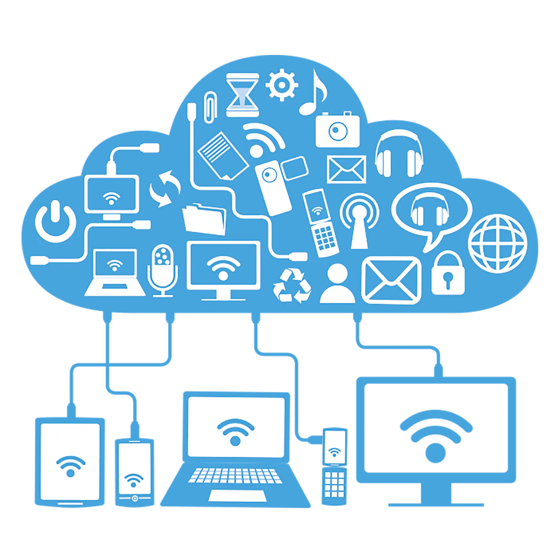 Cloud Computing Technology Illustration