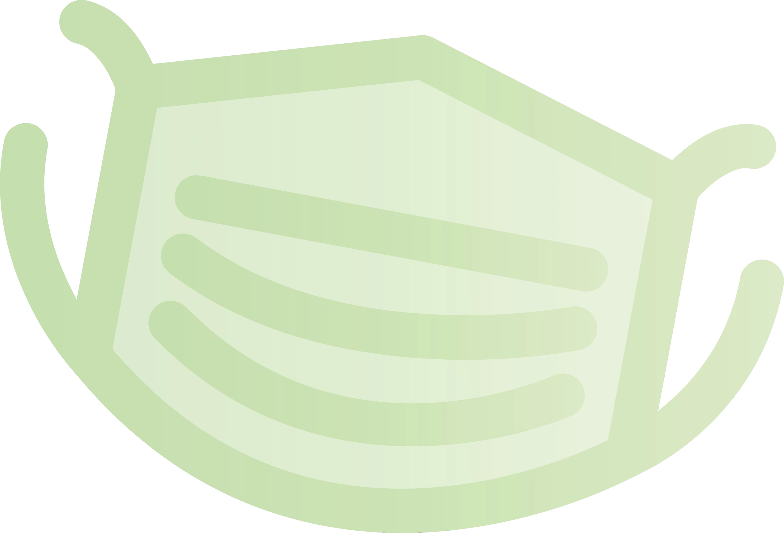 Green Translucent Surgical Face Mask