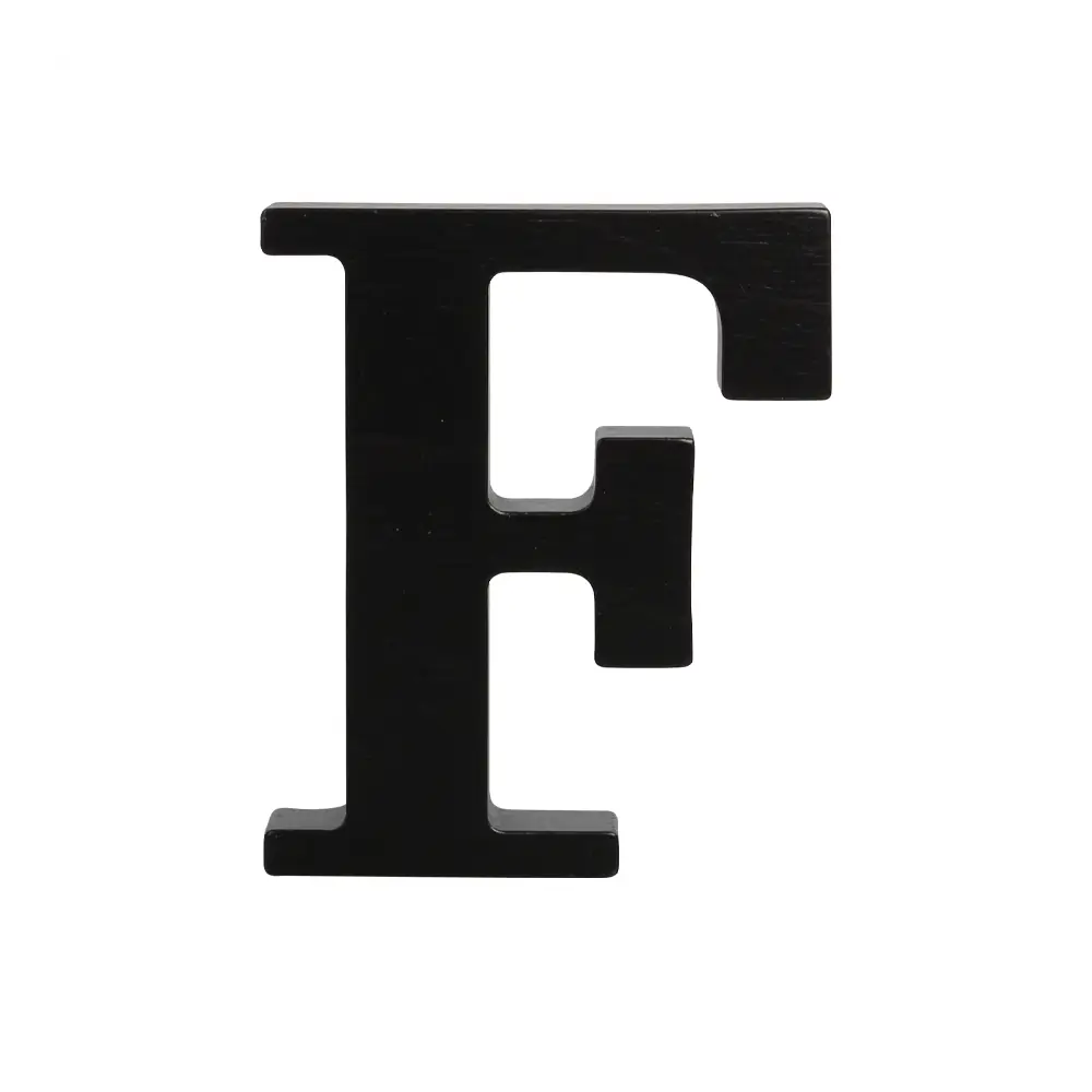 Black F Letter