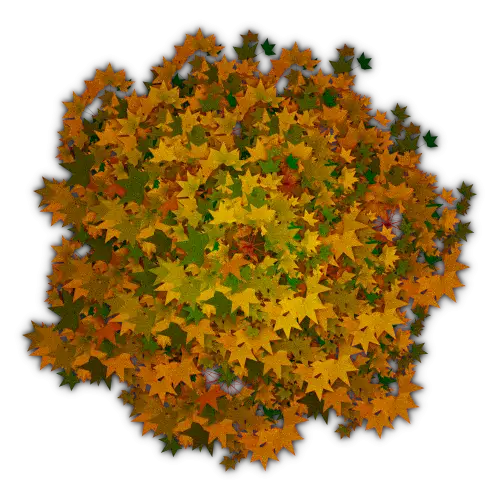 Pile of Colorful Autumn Leaves Illustration