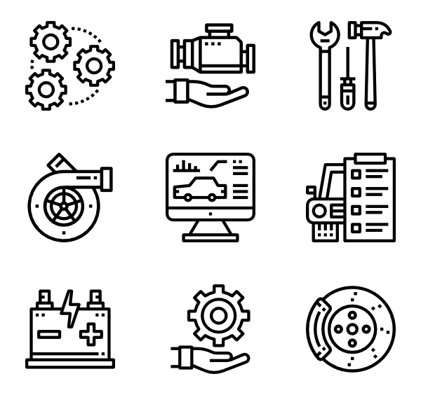 Car Parts Icons