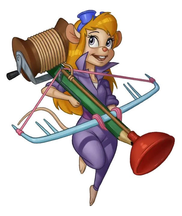 Animated Mouse Character with Tool