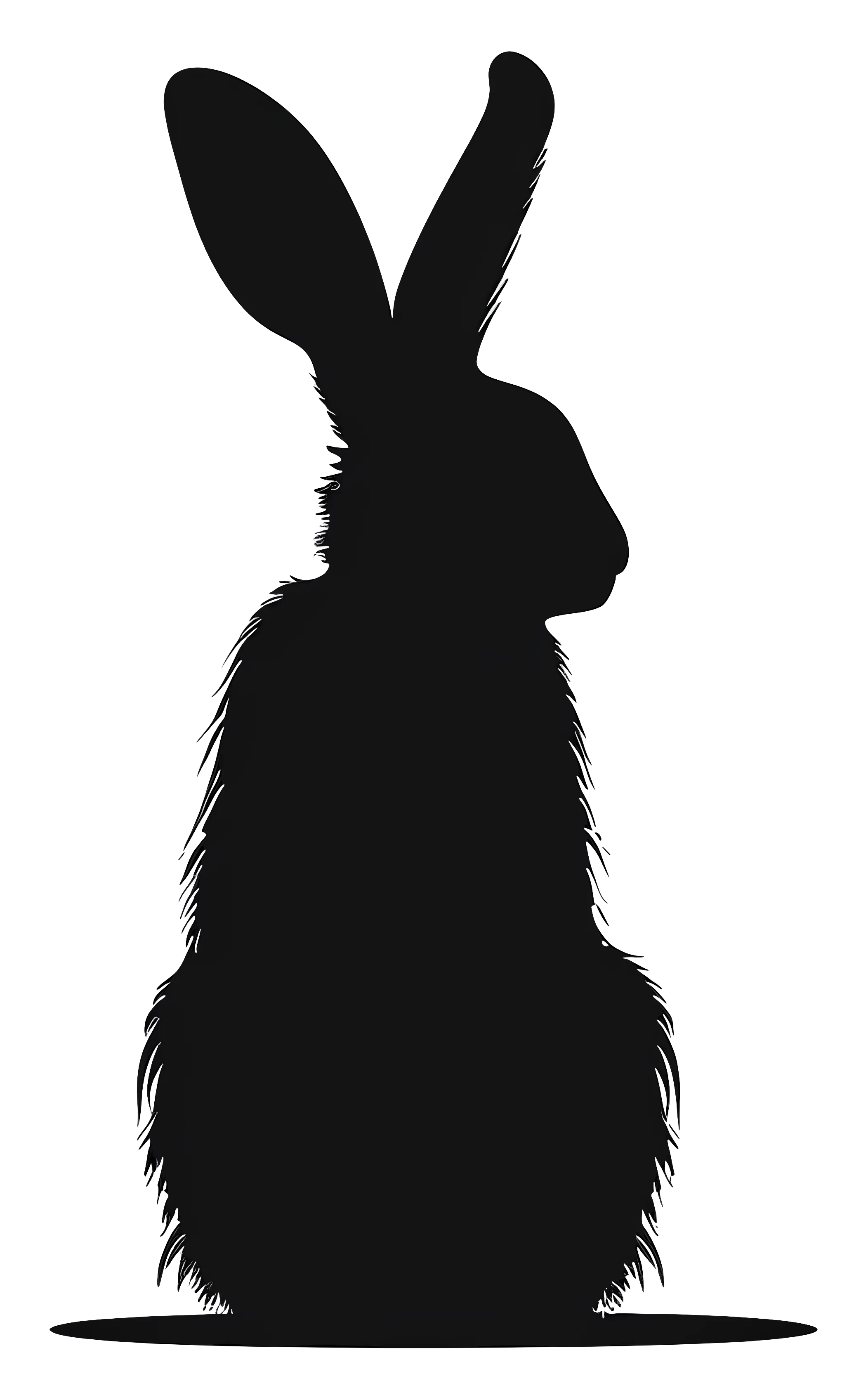 Silhouette of a Rabbit
