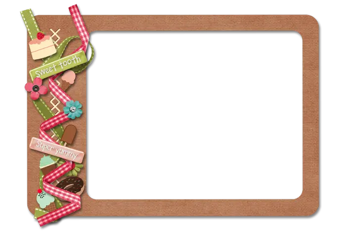 Decorative Photo Frame with Ribbons