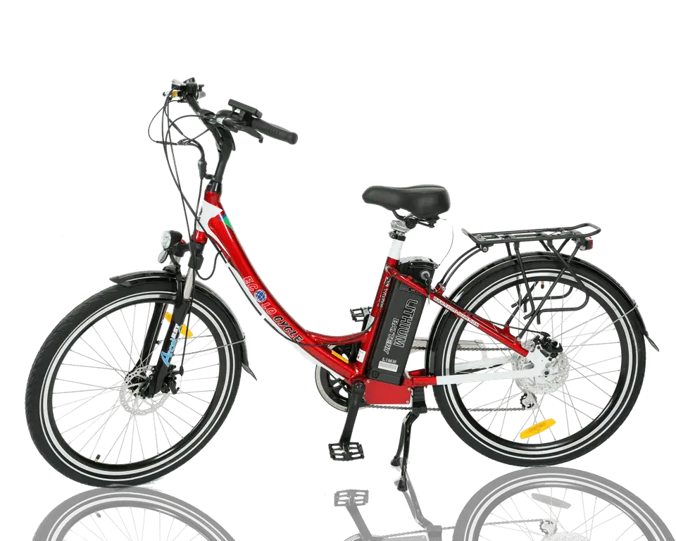 Red Electric Bicycle for Eco-friendly Commuting